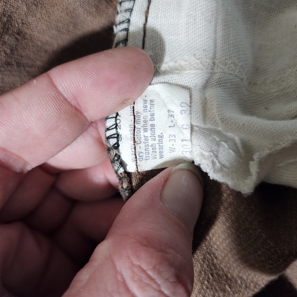 Vintage Levi's Brown Courdroys 70s - Picture 5 of 8